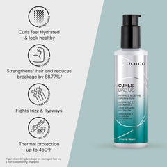 Cream texture swatch shows rich, smooth cream for even curl coating.