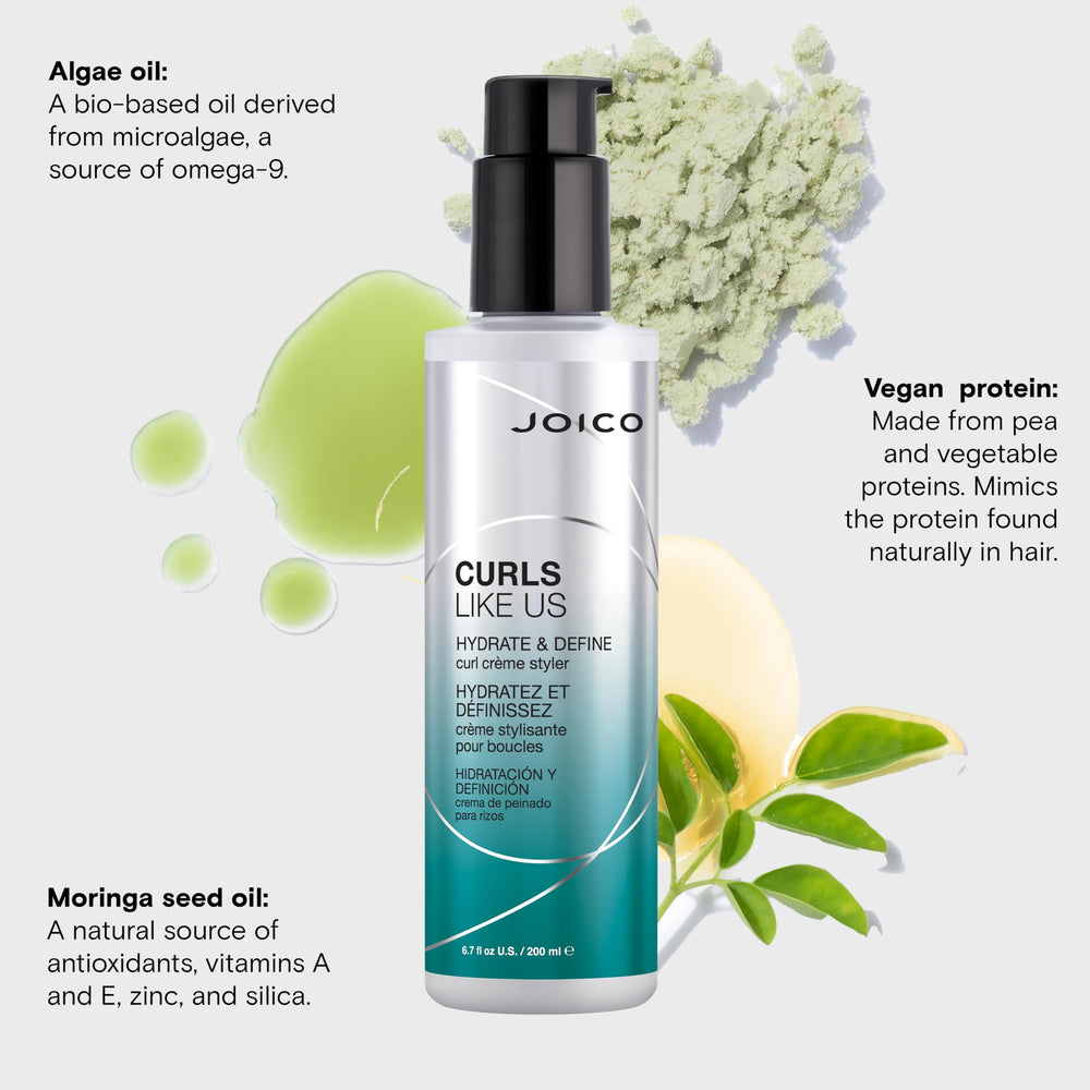 Moringa seed oil detail highlights hydration and antioxidant-rich benefits for curls.