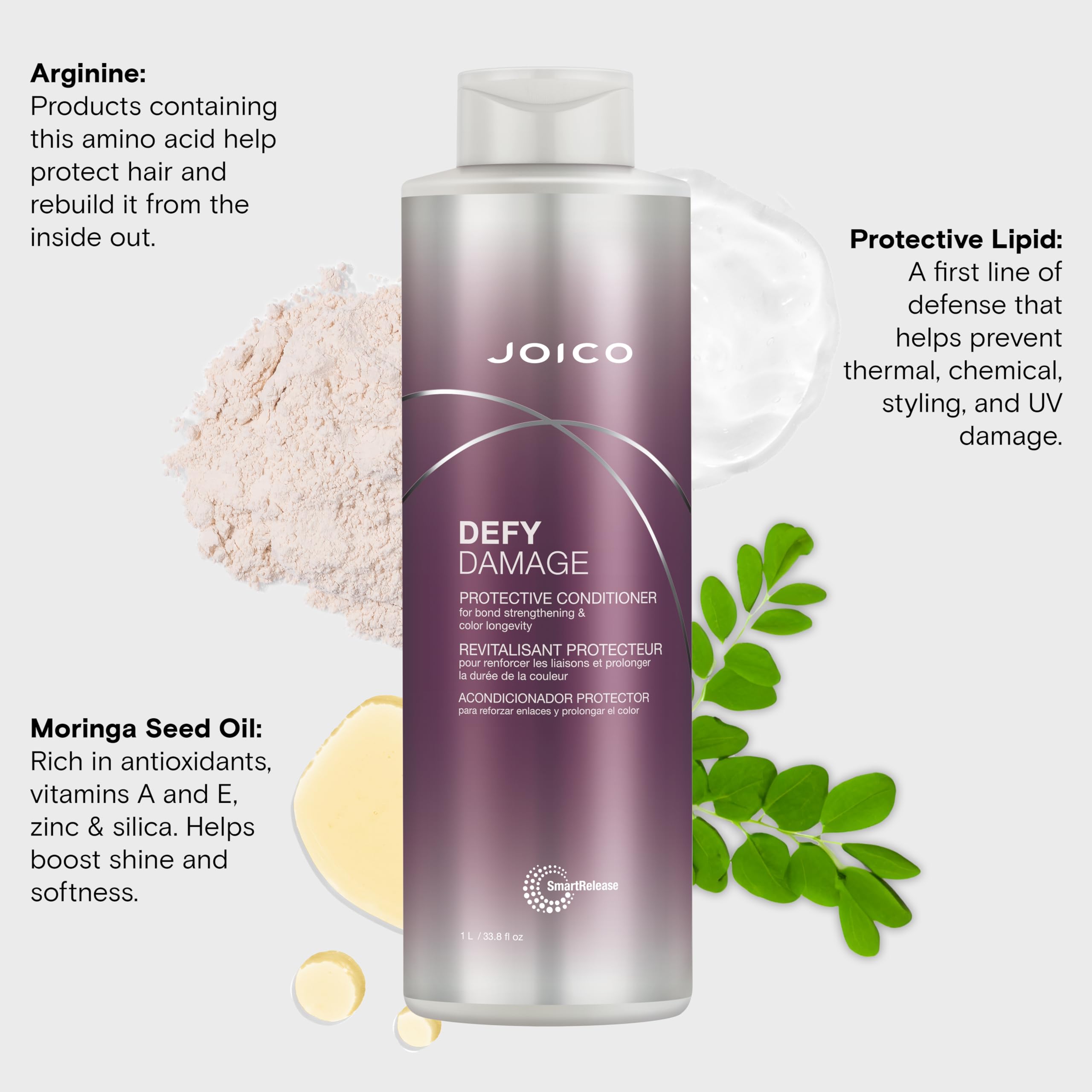Joico Defy Damage Conditioner after-use hair looks soft and shiny