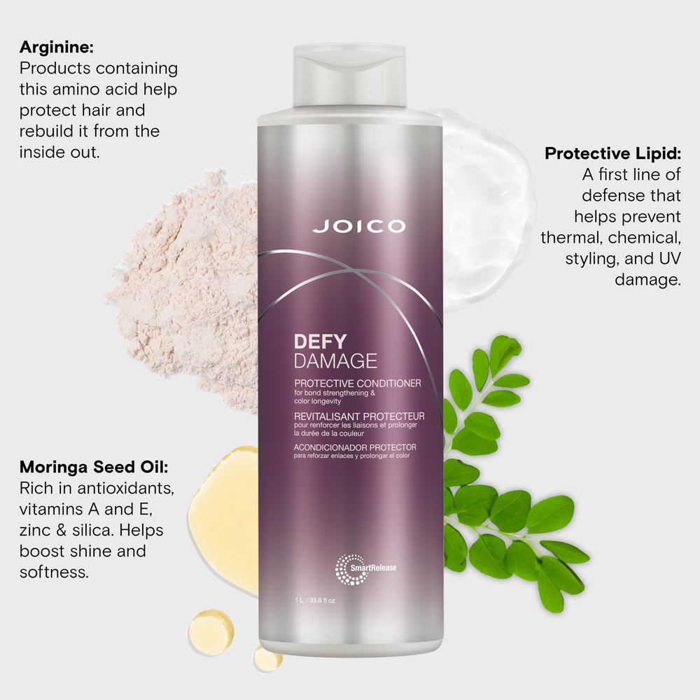 Joico Defy Damage Conditioner after-use hair looks soft and shiny