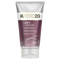 Joico Defy Damage KBOND20 Power Masque bottle shows color-safe hydration and bond support.