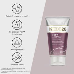 Detangling action with Joico KBOND20 masque during wash.