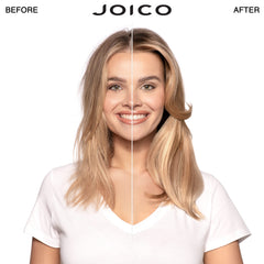 Joico Defy Damage protective conditioner bottle—8.5oz, nourishes hair bonds for lasting softness.