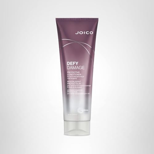 Front packaging of Joico Defy Damage Protective Conditioner with labeling and design