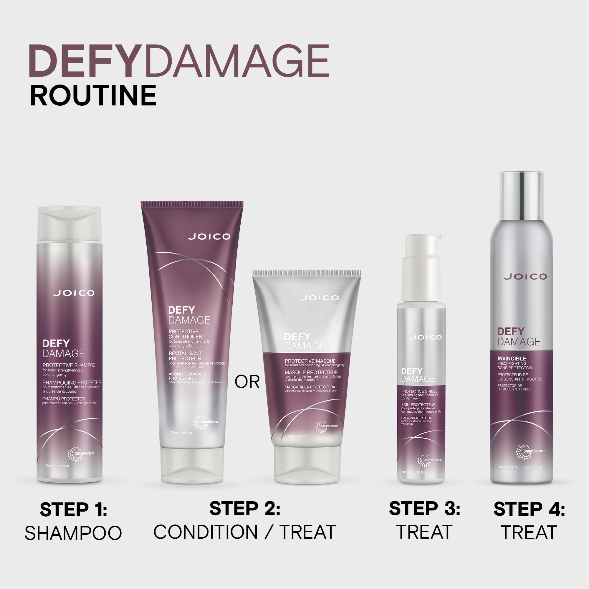 Joico Defy Damage Shampoo reveals healthier-looking shiny hair after use