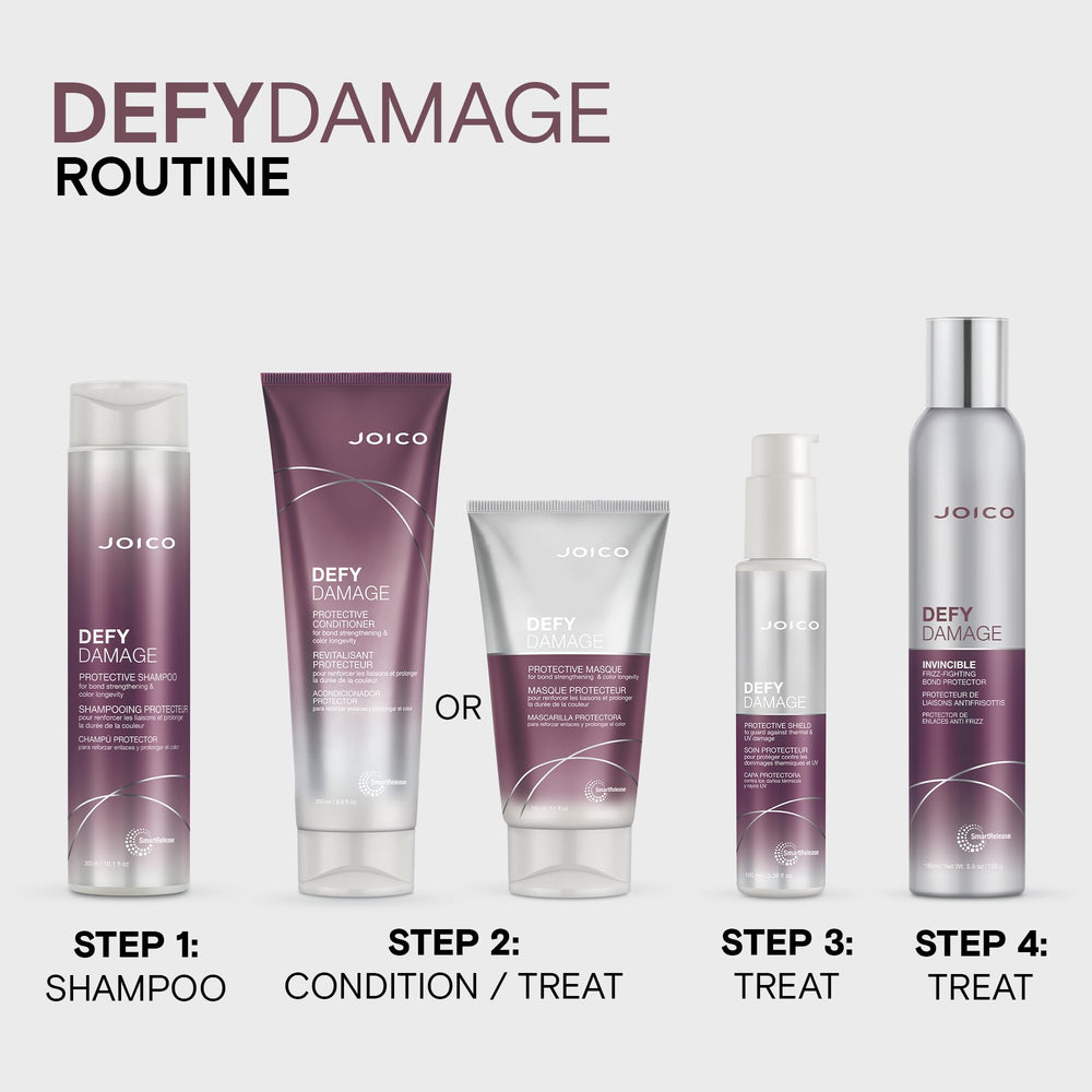Joico Defy Damage Shampoo reveals healthier-looking shiny hair after use