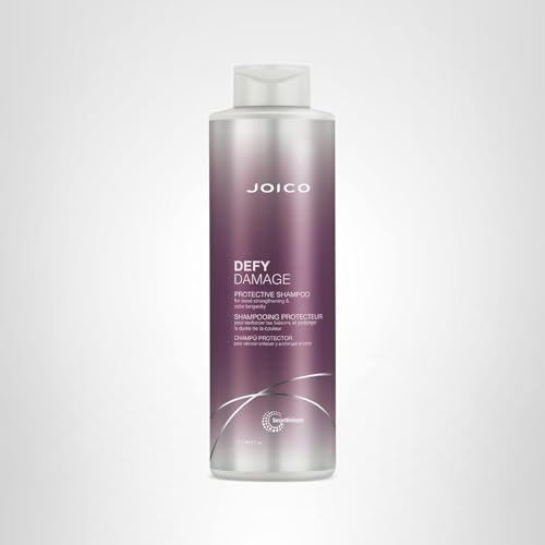 Joico Defy Damage Shampoo leaves hair soft and shiny after washing.