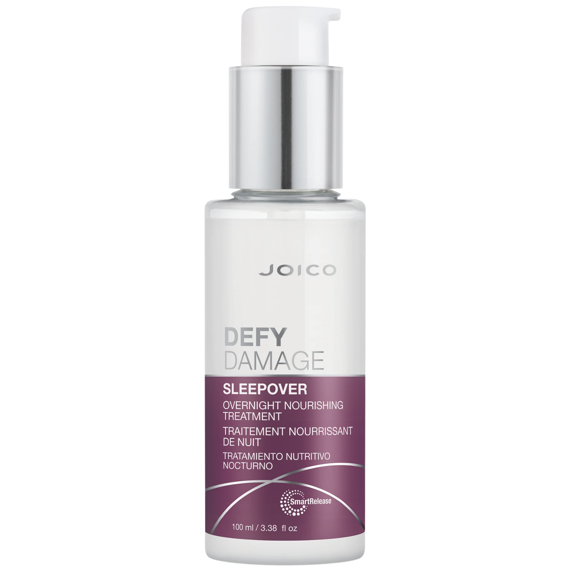 Joico Defy Damage Sleepover bottle highlights no-rinse overnight nourishment