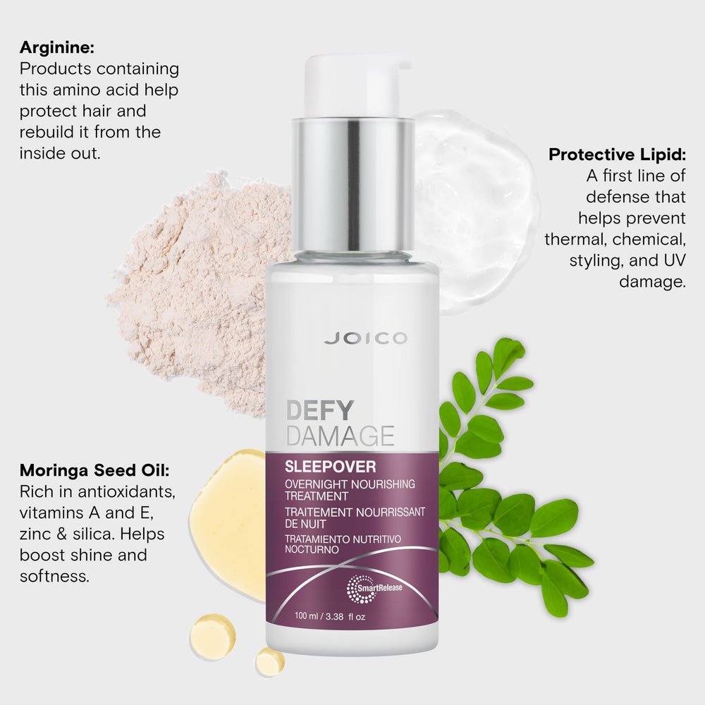 Joico Defy Damage Sleepover smooth ends morning-after look