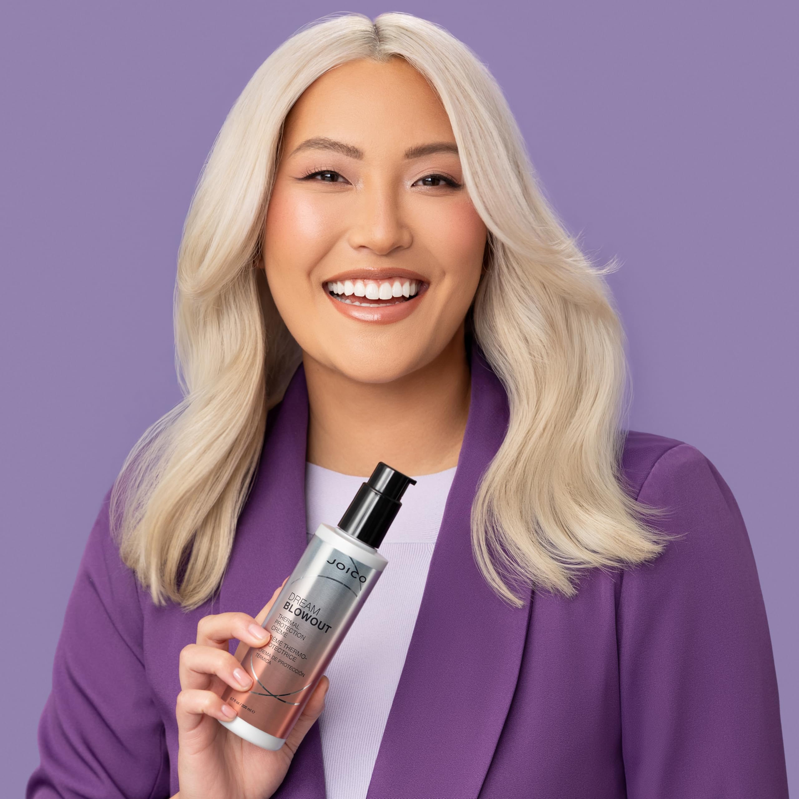 Joico Dream Blowout Cream displaying humidity protection for lasting style.