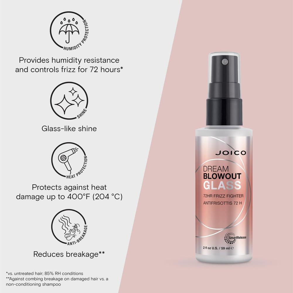 Joico Dream Blowout Glass hidratacion-suave para cabello suave y manejable.