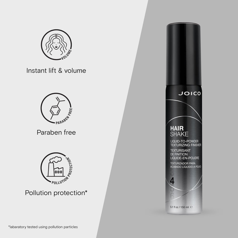 Joico Hair Shake shake action demonstrates mobility and control