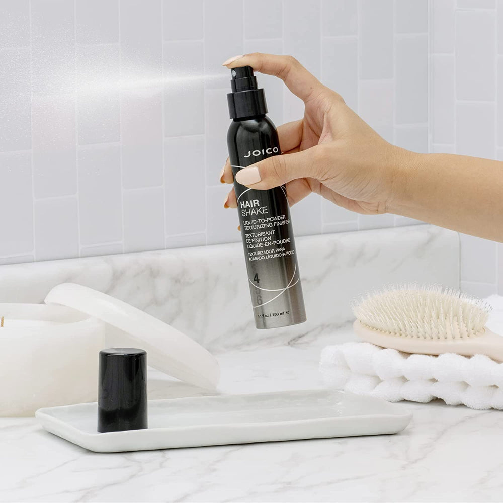 Joico Hair Shake texturizing application creates voluminous, lived-in style
