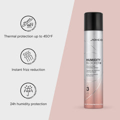 Joico Humidity Blocker on-hair shine after use.