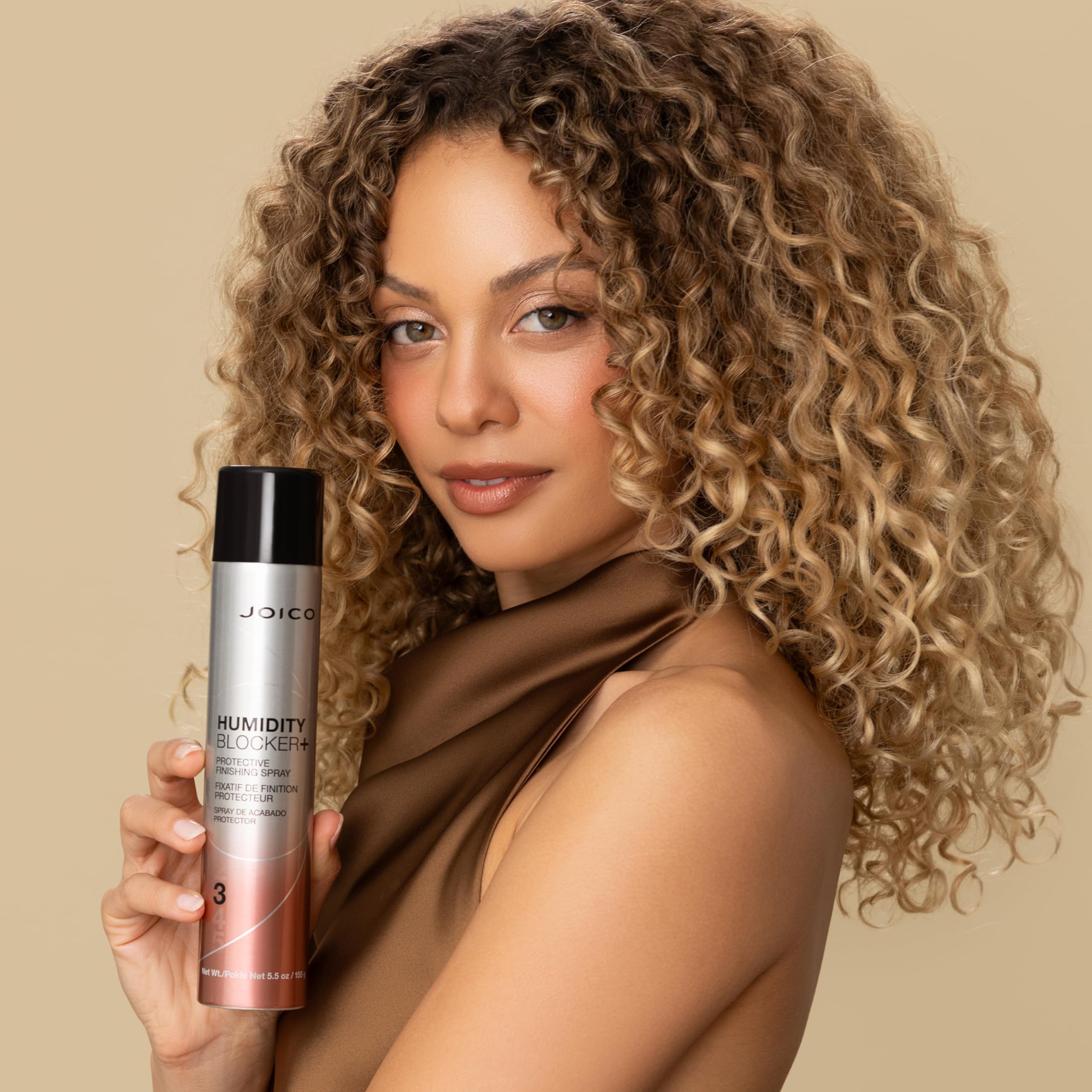 Joico Humidity Blocker reduces static for a smoother look.