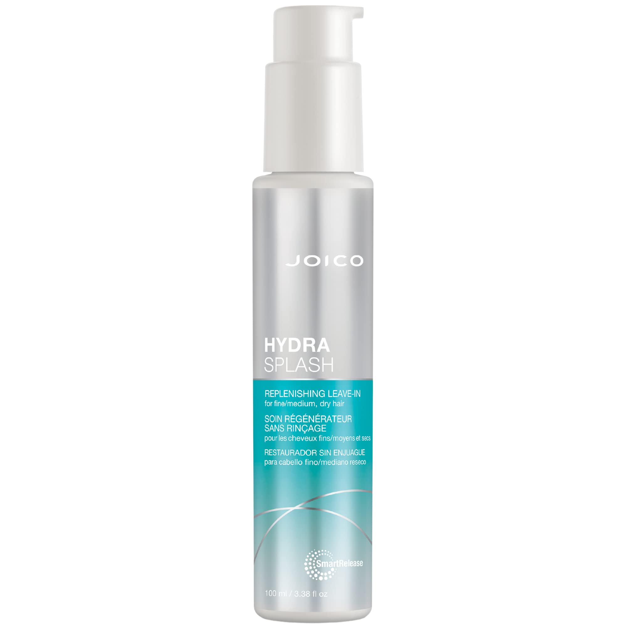 Joico HydraSplash bottle front view for easy pre-blow-dry use