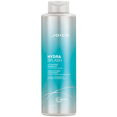 Joico HydraSplash bottle splash showing hydration for soft, healthy-looking hair.