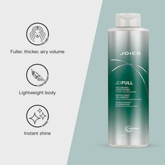 Joico JoiFULL bamboo extract ingredient display for strength and lift.