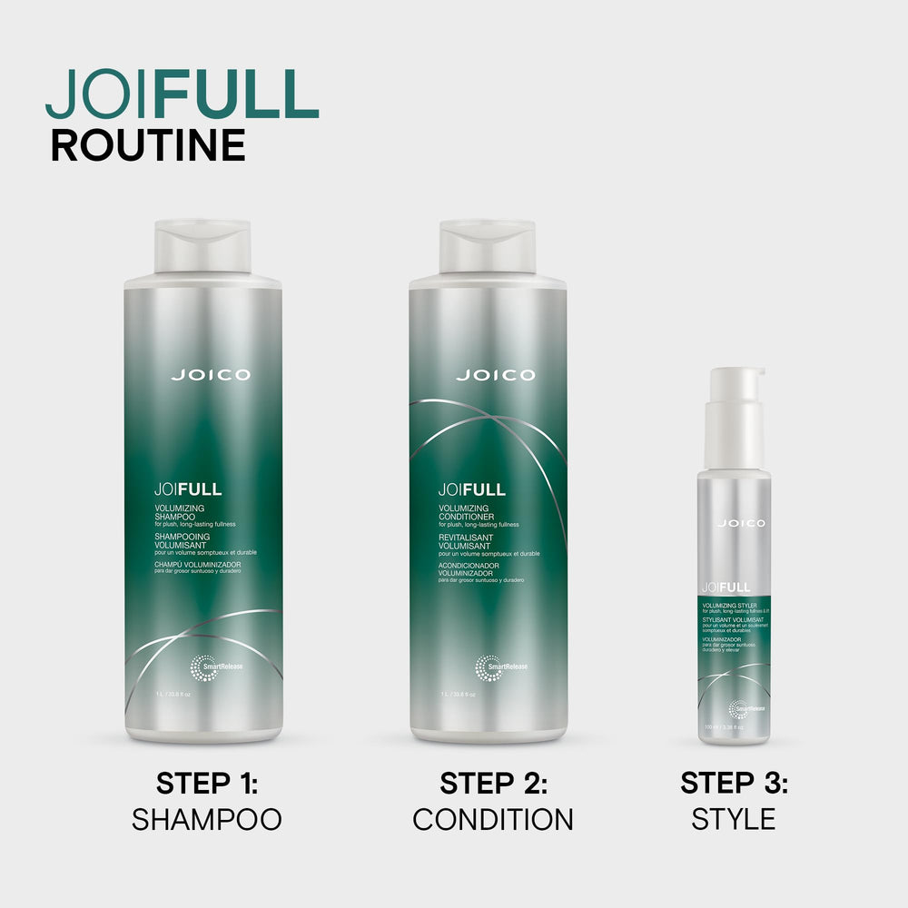 Joico JoiFULL lotus flower ingredient close-up hints airy body