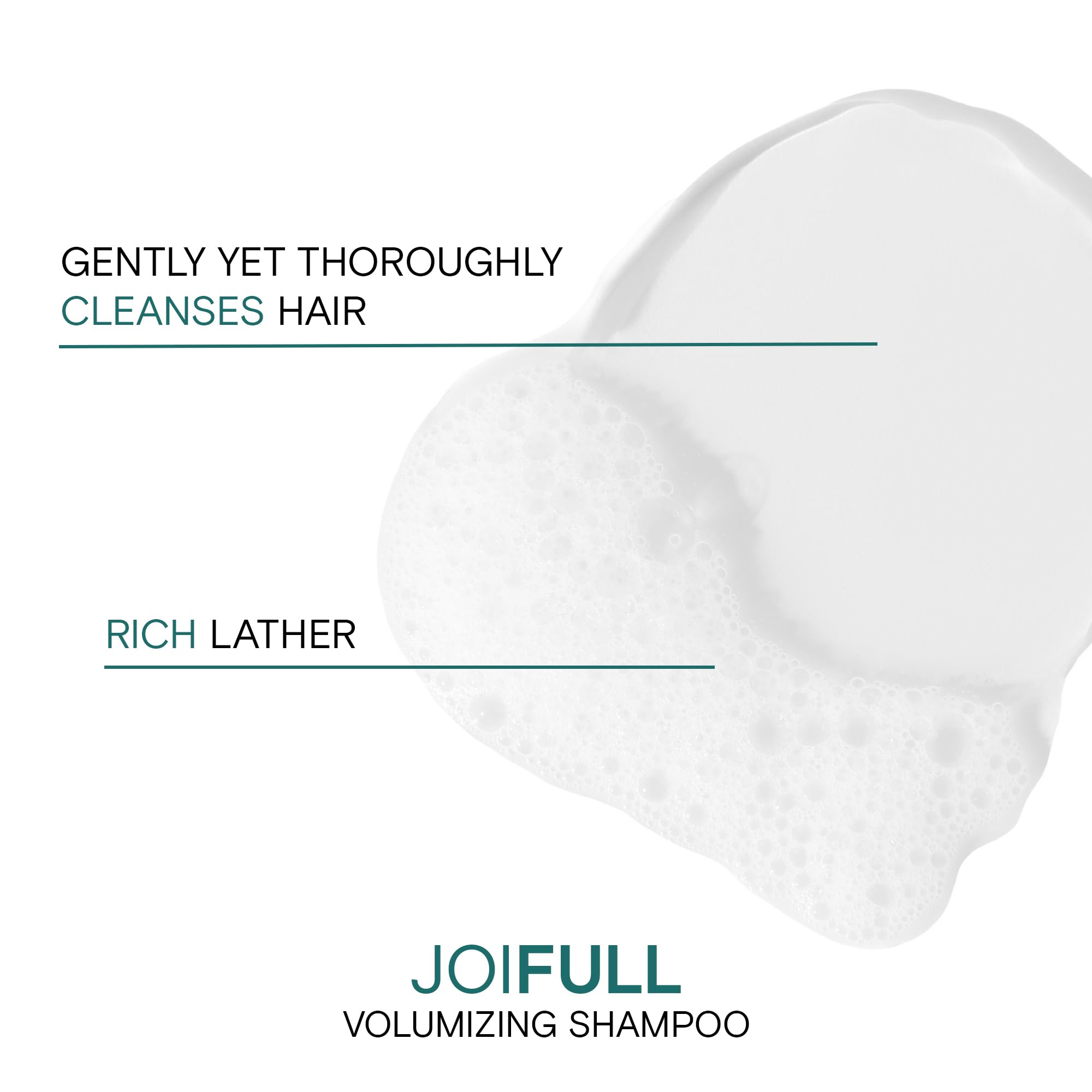 Joico JoiFULL rice protein boost indicating stronger, fuller-feeling strands
