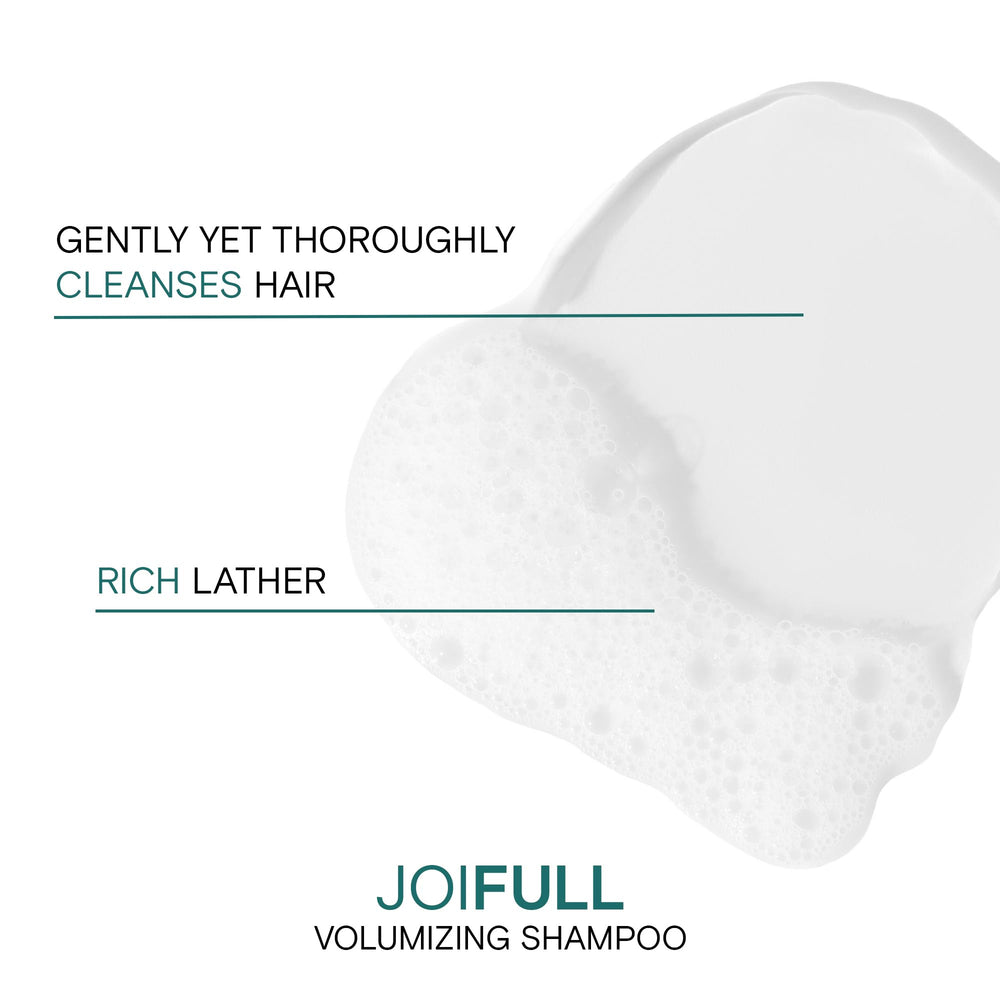 Joico JoiFULL rice protein boost indicating stronger, fuller-feeling strands