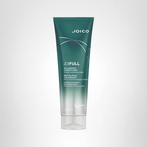 Joico JoiFULL lotus flower graphic suggests elasticity and healthy look.