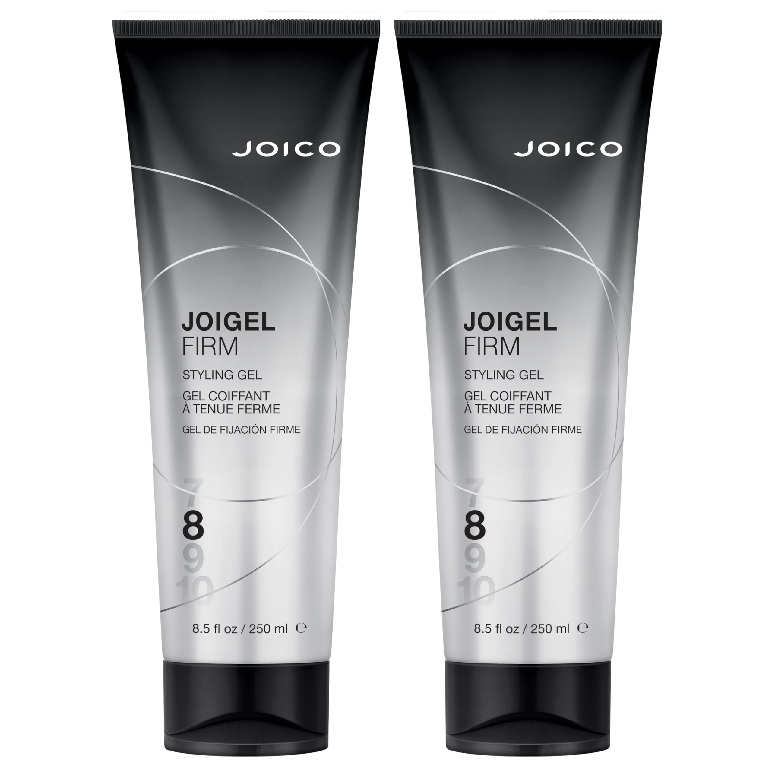 Joico JoiGel firm styling gel bottle close-up showing strong hold and shine