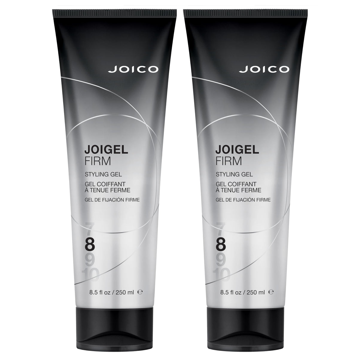 Joico JoiGel firm styling gel bottle close-up showing strong hold and shine