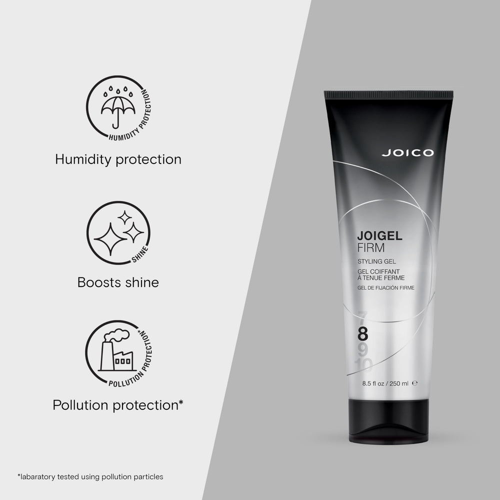 Joico JoiGel Firme en la mano durante la aplicación, control y volumen.