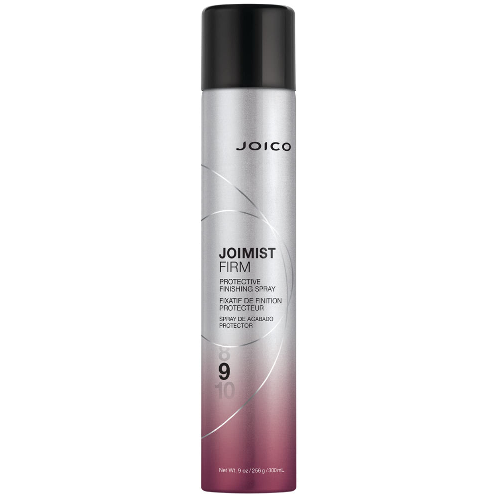 Joico JoiMist Firm bottle front view showing all-day hold and protection.