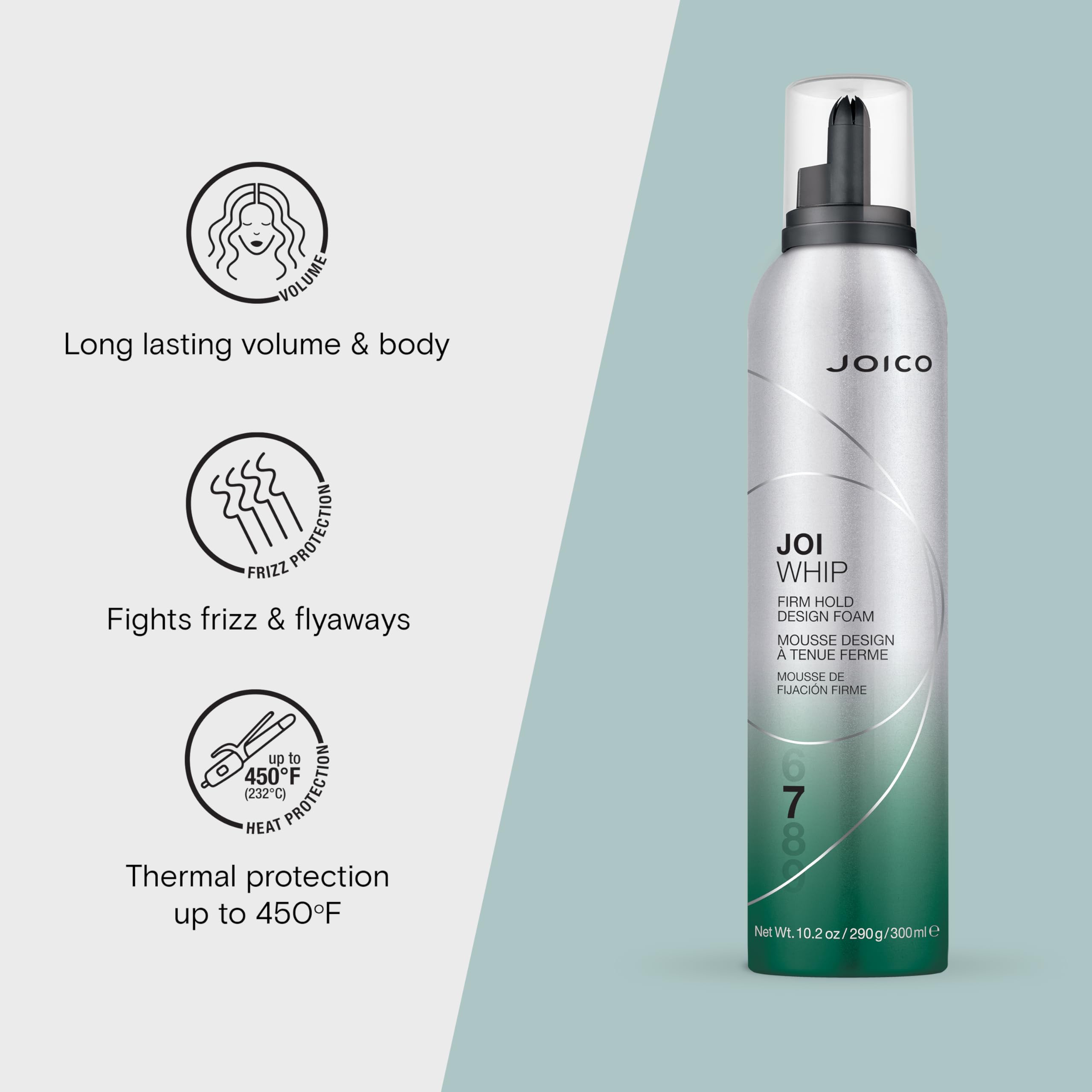 Joico JoiWhip mousse, control del frizz para un acabado suave.