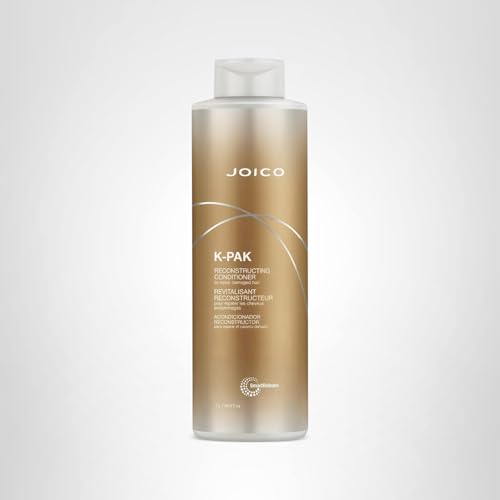 Joico K-PAK conditioner on bathroom shelf suggests daily care