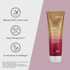Application scene with Joico K-PAK Color Therapy Conditioner for smooth hair