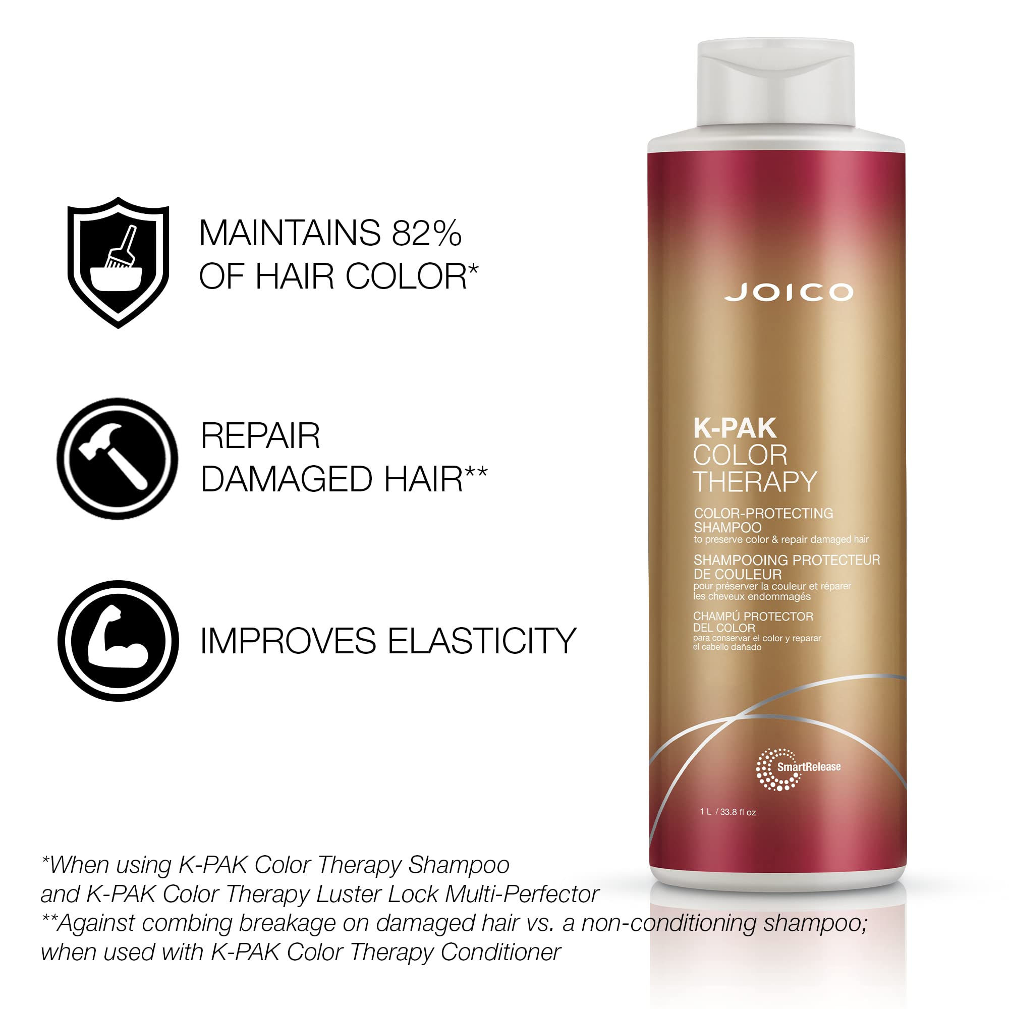 Duo-pack front view of Joico Color Therapy bottles for color-safe care