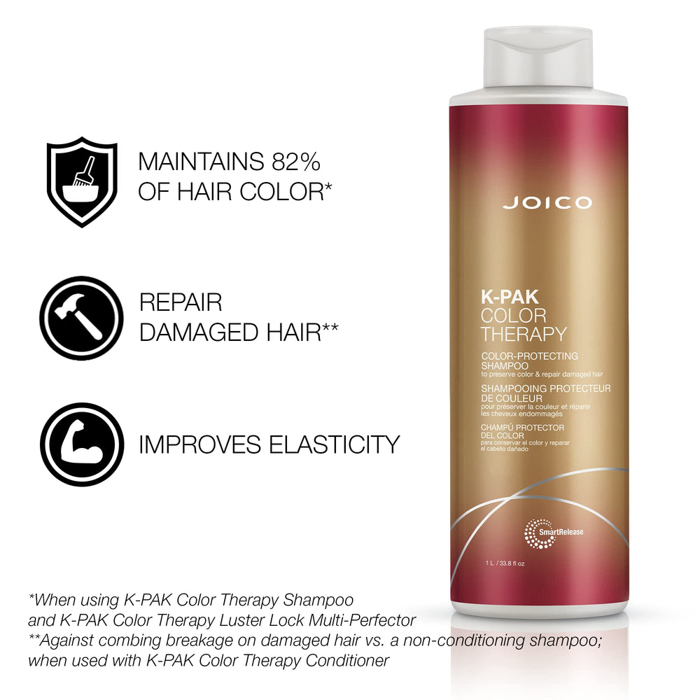 Duo-pack front view of Joico Color Therapy bottles for color-safe care