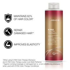 Duo-pack front view of Joico Color Therapy bottles for color-safe care