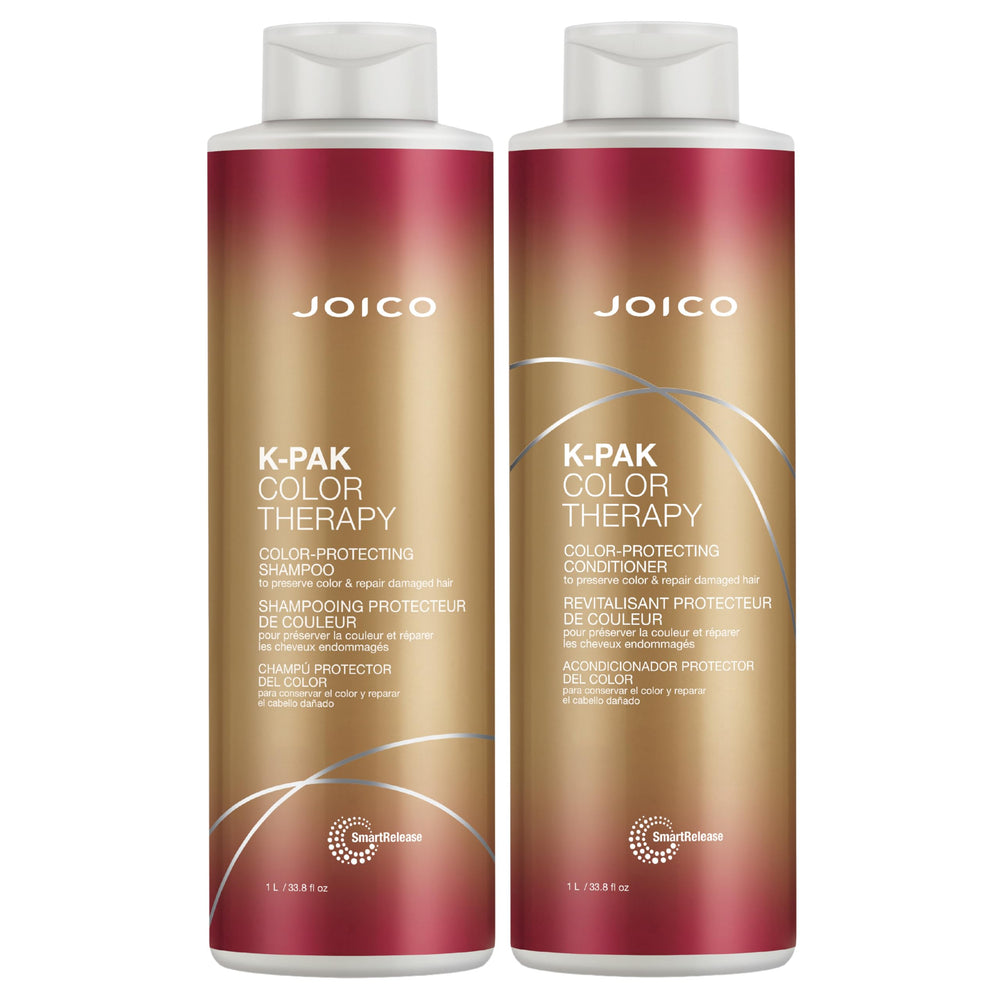 Joico K-Pak Color Therapy shampoo bottle pour for color-safe cleansing