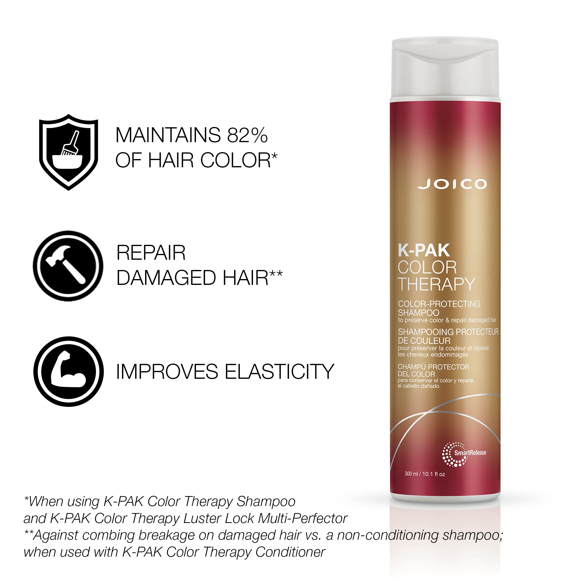 Shampoo lather close-up from Joico K-Pak Color Therapy, smooth texture and easy rinse.