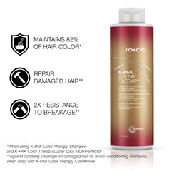 Close-up of Joico Color Therapy shampoo lather showing rich cleansing