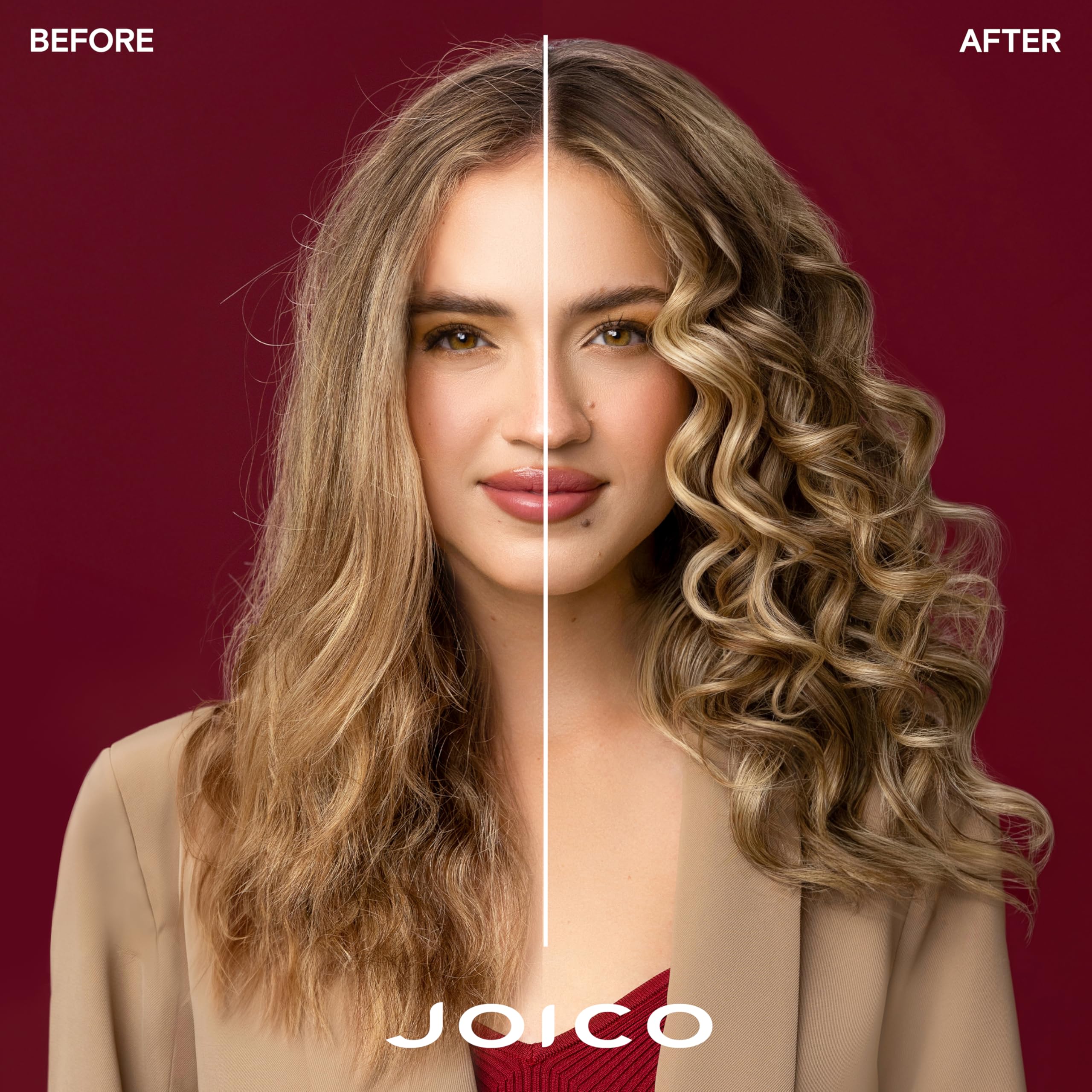 Joico K-PAK Color Therapy Spray, aplicación, desenreda y reduce el frizz tras el uso.