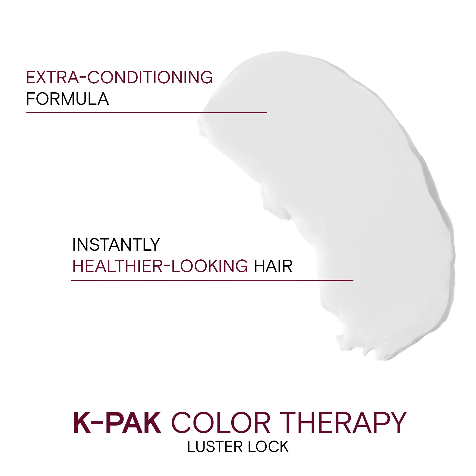 Joico K-PAK Color Therapy Luster Lock protects hair from heat styling