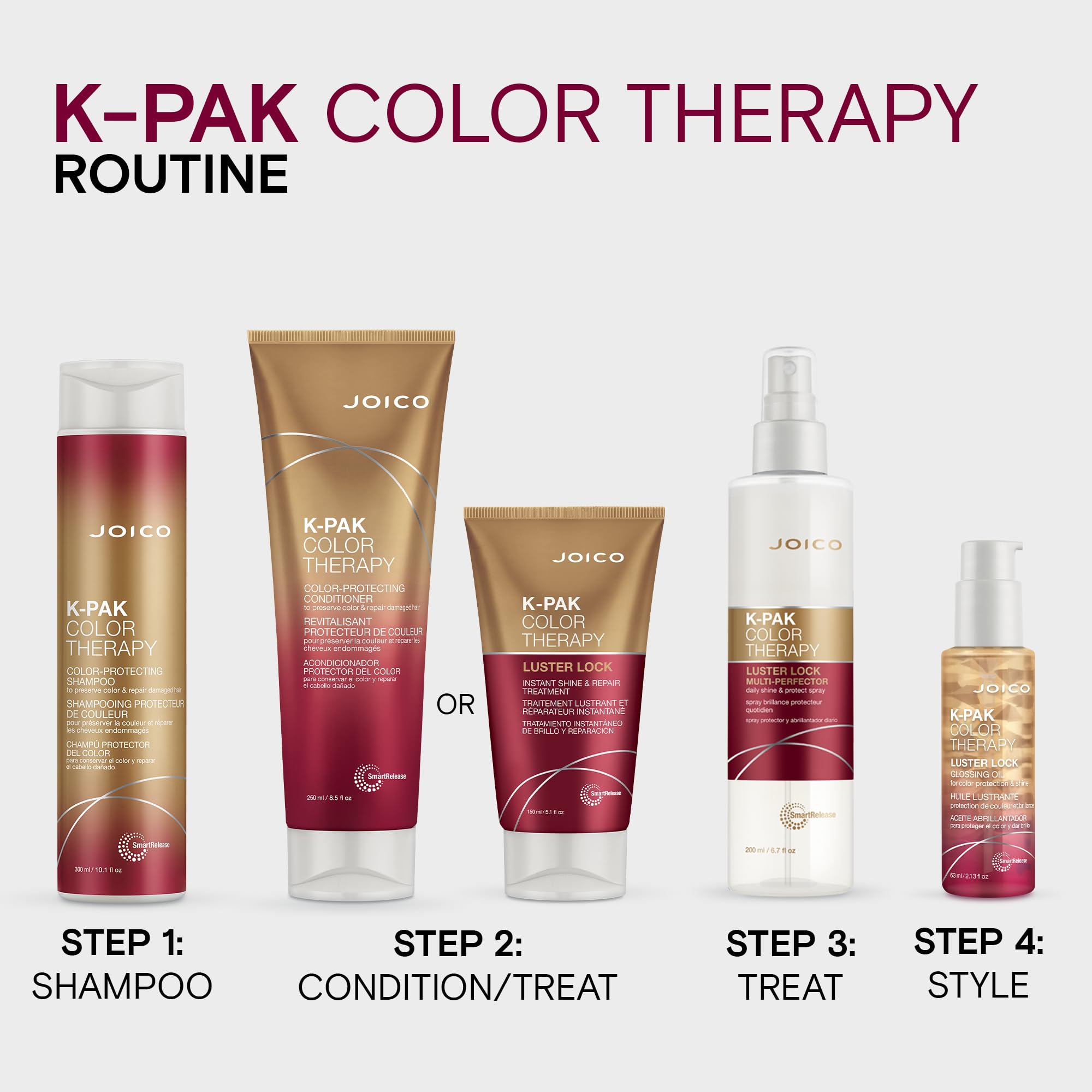 Joico K-PAK Color Therapy Luster Lock keratin infusion strengthens strands
