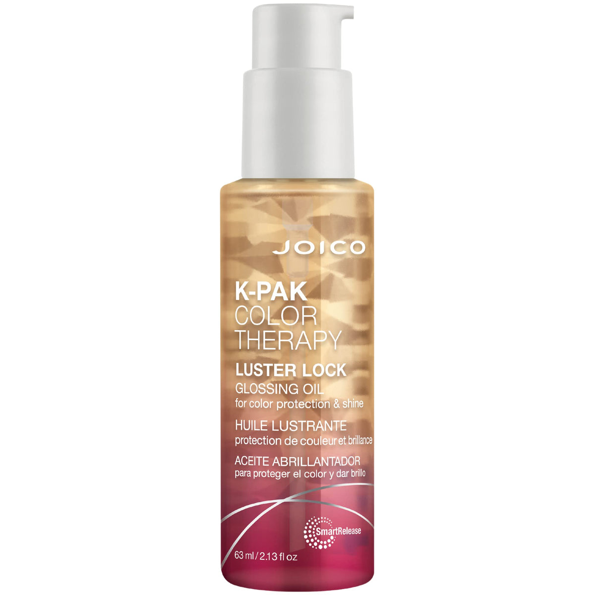 Joico K-PAK Color Therapy Luster Lock bottle protects color and adds shine.