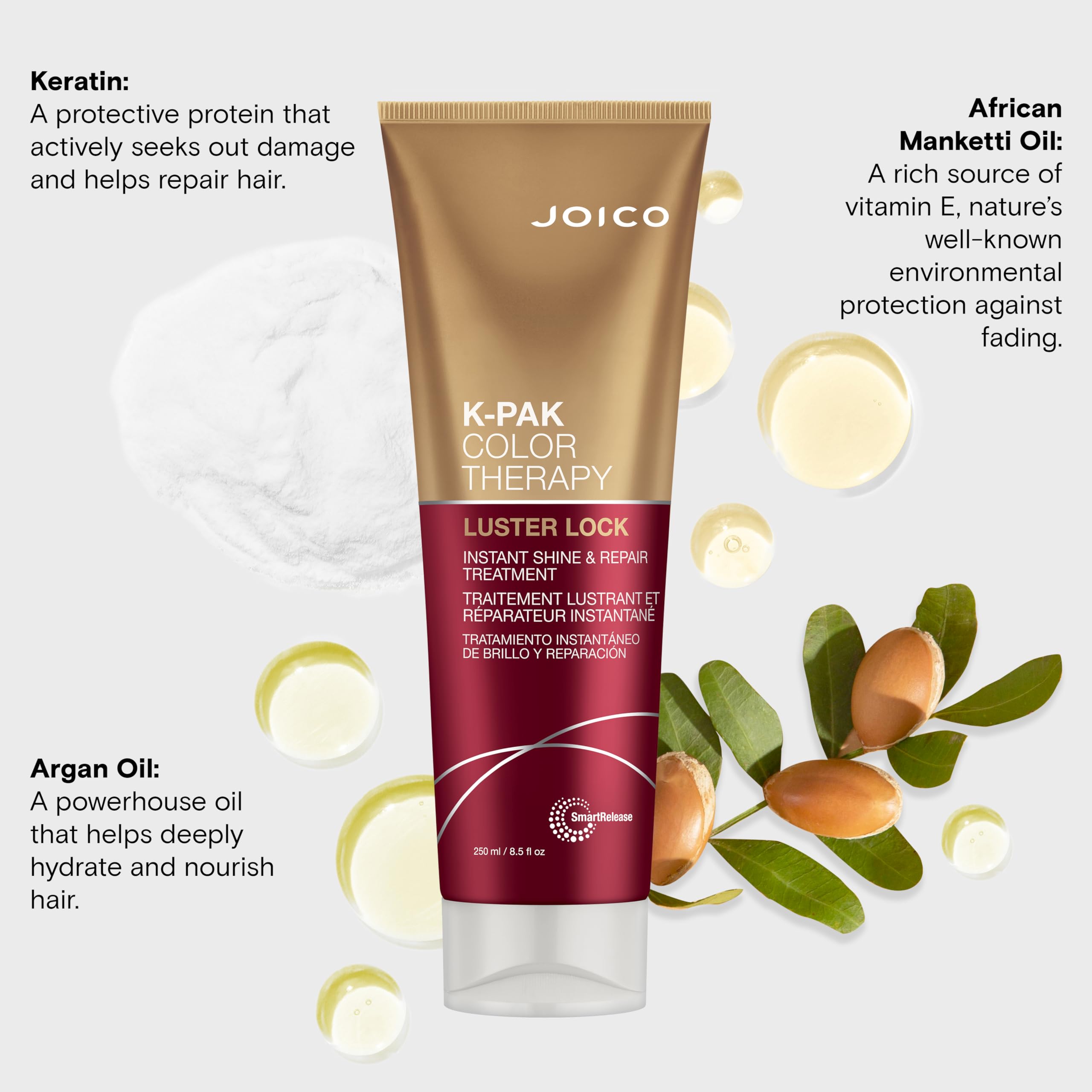 Joico K-PAK Color Therapy Luster Lock packaging signals premium color care.