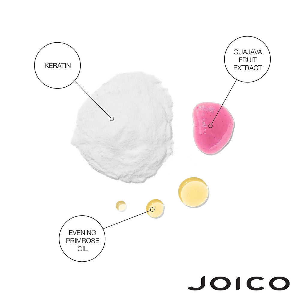 Joico K-Pak Daily Conditioner application on hair for smoothness.