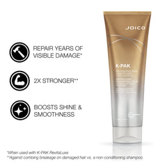 Joico K-Pak Daily Conditioner bottle dispensing, ready to nourish.