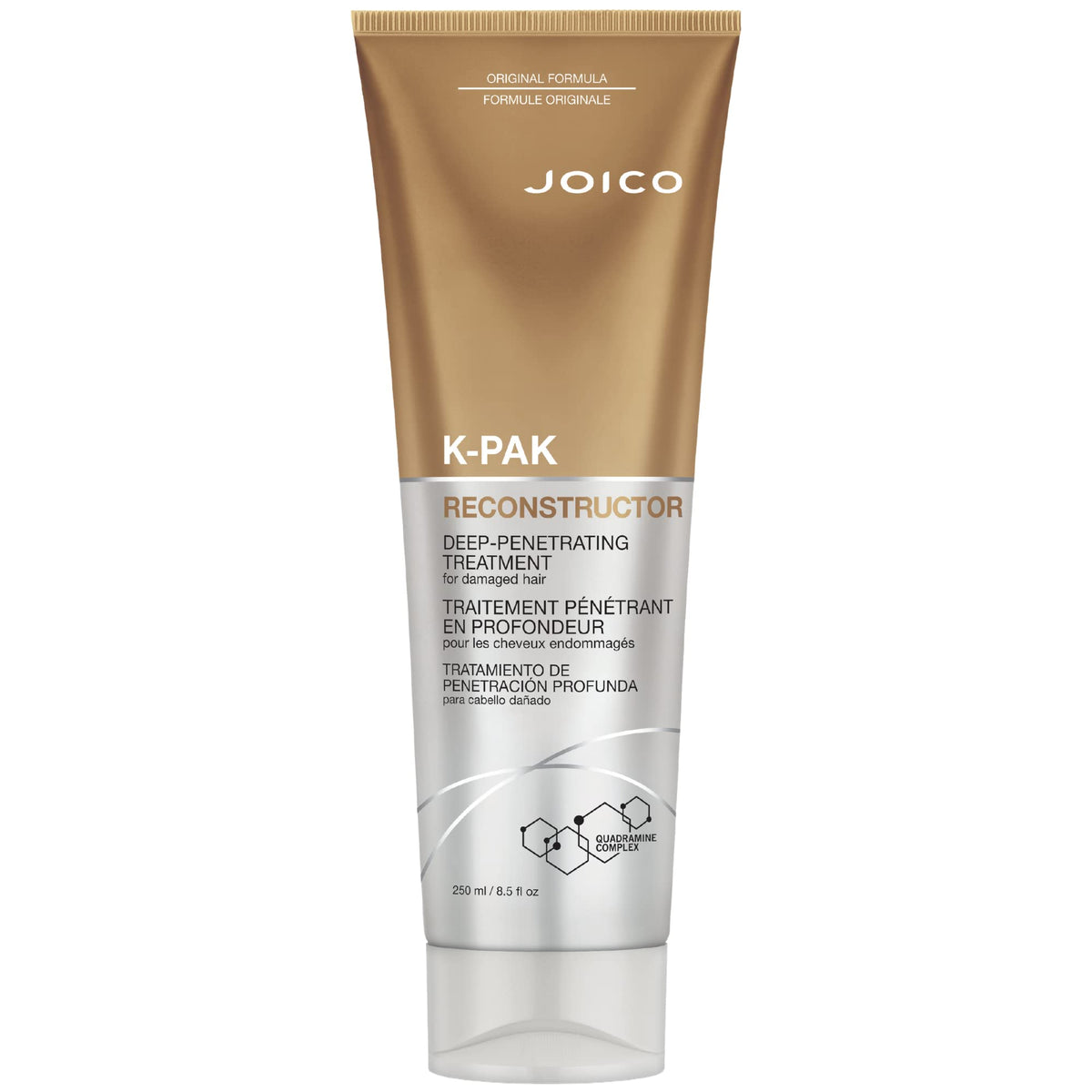 Joico K-PAK Reconstructor bottle pour shows quick, deep conditioning for damaged hair