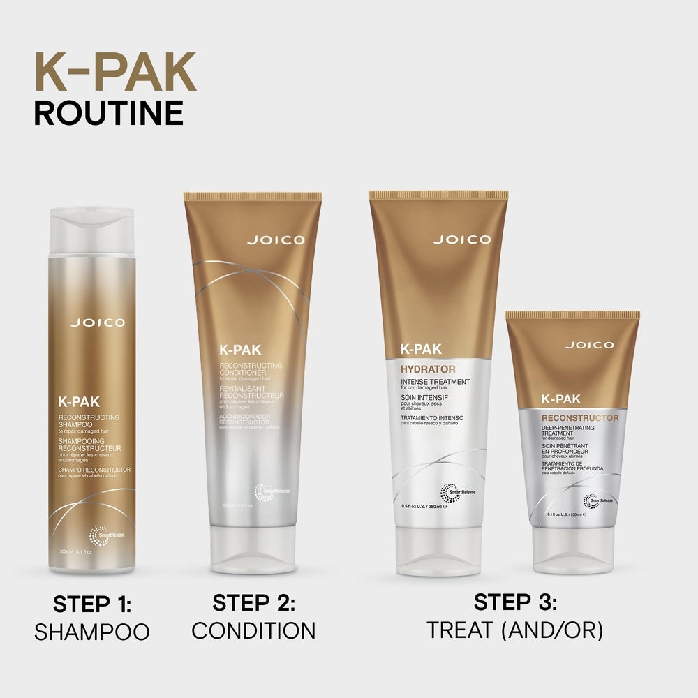 Joico K-PAK Reconstructor evening primrose oil nourishes with omega-6 for healthy-looking hair.