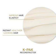 Joico K-PAK Reconstructor, ingredientes clave como Keratina para fortalecer.