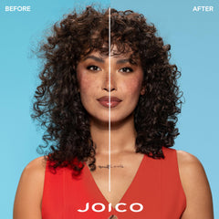 Joico Moisture Recovery Balm applied by hands to distribute moisture evenly